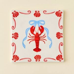 UO Lobster Graphic Trivet NIB